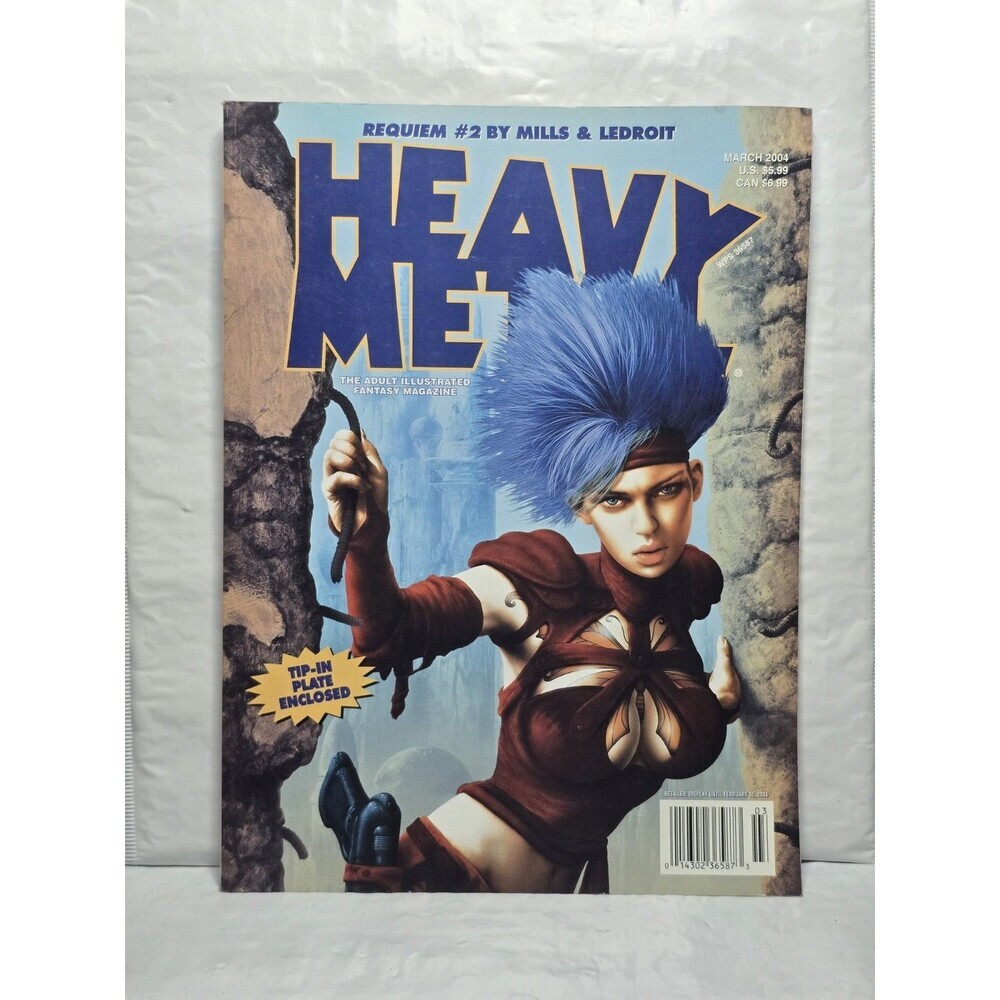 Heavy Metal Fantasy Art Magazine March 2004 Graphic Novel Mills & Ledroit